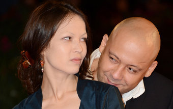 Российский режиссер Алексей Герман младший с супругой Еленой Окопной на 70-м Венецианском международном кинофестивале.